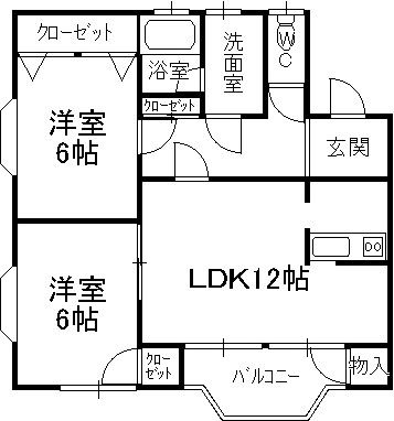 【間取り図】※反転タイプです