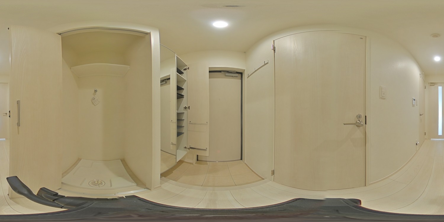 玄関　洗濯機　収納