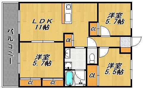 【間取り図】間取図