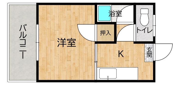 【間取り図】２階お部屋です。