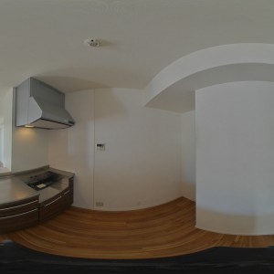 ※102号室のパノラマ写真です