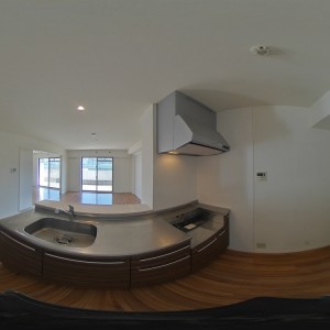 ※102号室のパノラマ写真です